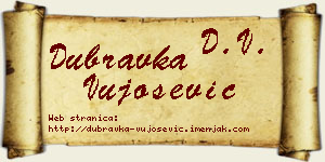 Dubravka Vujošević vizit kartica